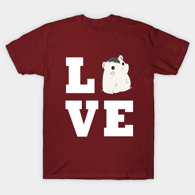 Roborovski Hamster Love T-Shirt by BasicBeach